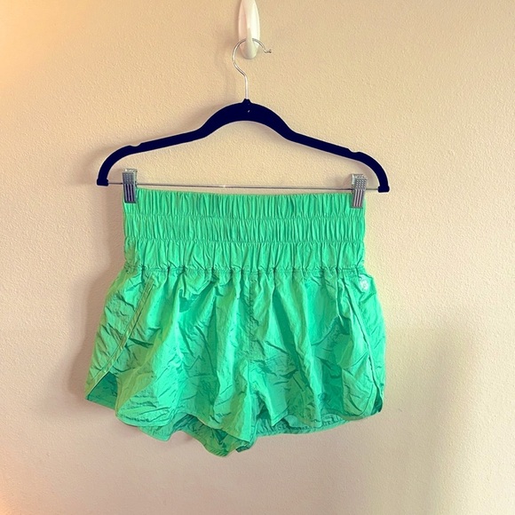 Free People Movement The Way Home Shorts Green Pull On High Rise Womens XL - Picture 11 of 14